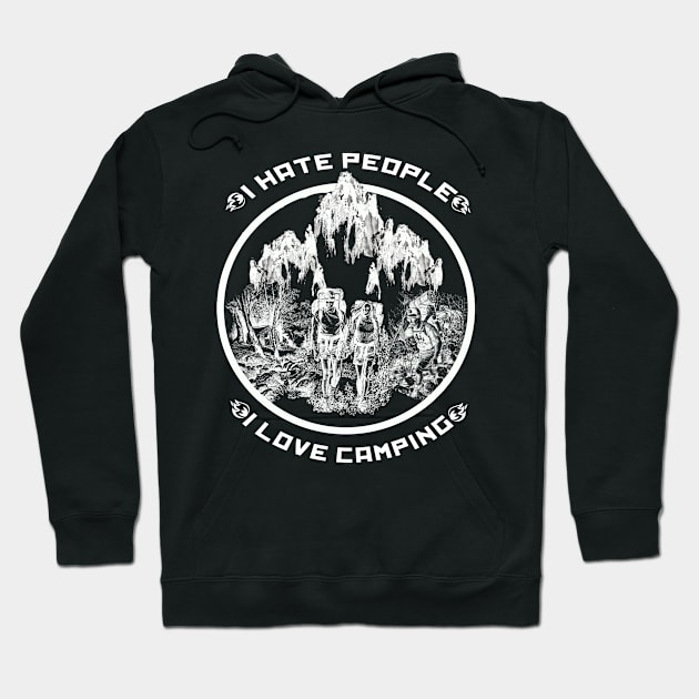 I hate people I love camping Hoodie by limerockk